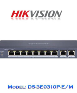 HIKVISION 3E0310P-E/M  8 PORT POE SWITCH WITH 2 GIGABIT UPLINKS
