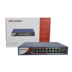 HIKVISION 3E0318P-E/M 16 PORT POE WITH 1SFP AND1 RJ45 GIGABIT UPLINK