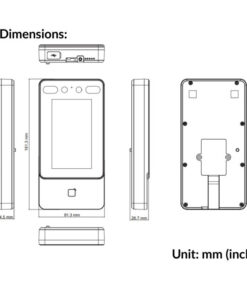 Alternative view of DS-K1T341CMFW - Face Recognition Terminals