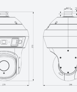 Tiandy TC-H366V Spec: 4MP + 2MP /25X/IW/E/A 25X Polar Day Panoramic AEW PTZ Camera - Image 4