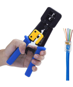 RJ45 Ethernet Crimping Tool with Cutter Multi-Function Network Crimper