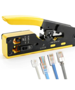 RJ45 Ethernet Crimping Tool with Cutter – CAT5/CAT6/CAT7 Multi-Function Network Crimper