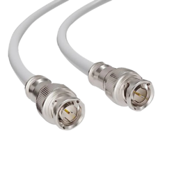 BNC To BNC Cable CCTV Camera Coaxial RG59 Cable 1.7 Feet White
