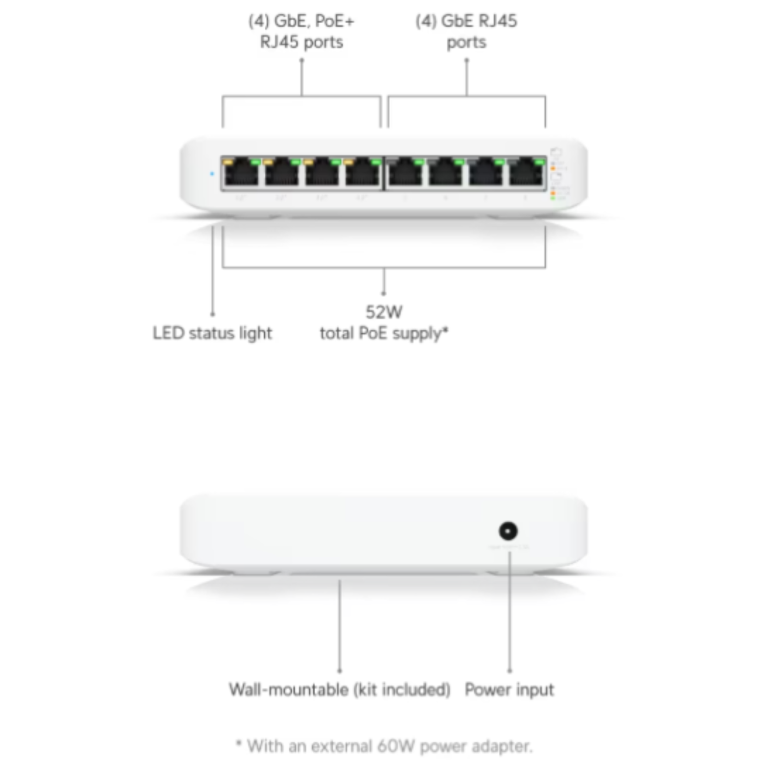 USW-Lite-8-POE (52W) USW-Lite-8-POE (52W)